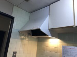 広島キッチン取付け隊　シロッコファンフードの取替　施工後　